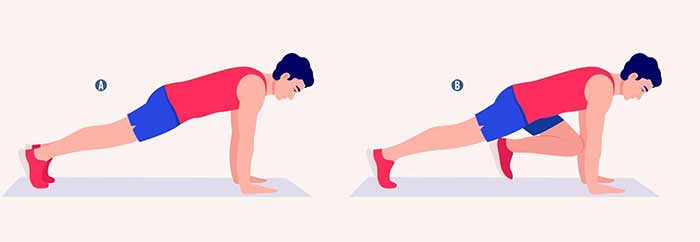 شنای ضربدری (Cross Push-Ups)