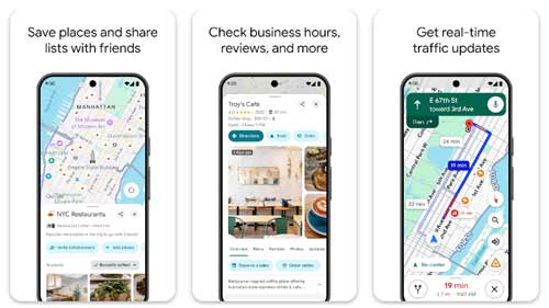 برنامهریزی سفر با Google Mapsگوگل مپس